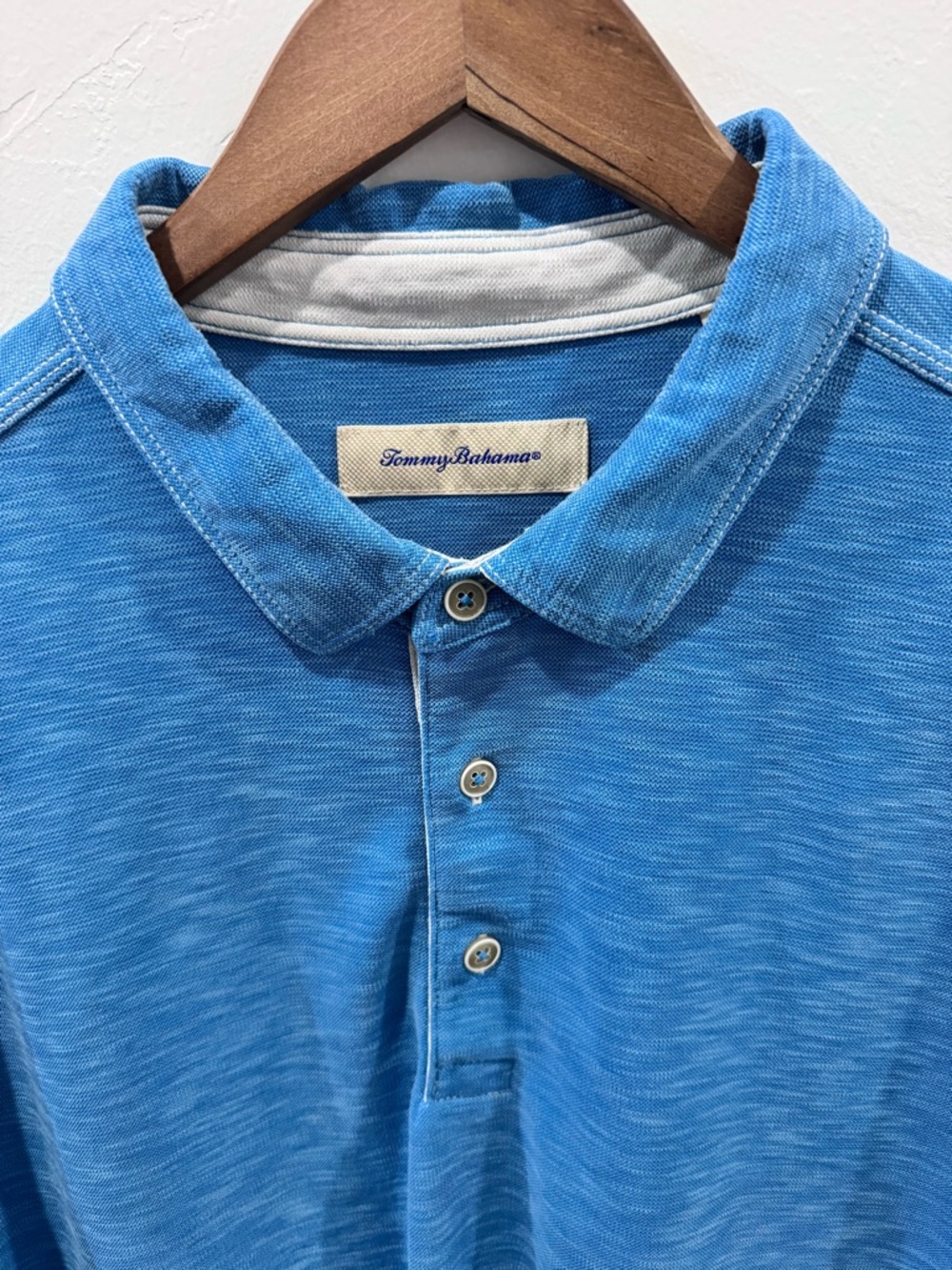 Tommy Bahama Blue Short Sleeve Polo Vintage Modal Polyester Breathable Size XXL - Picture 3 of 11